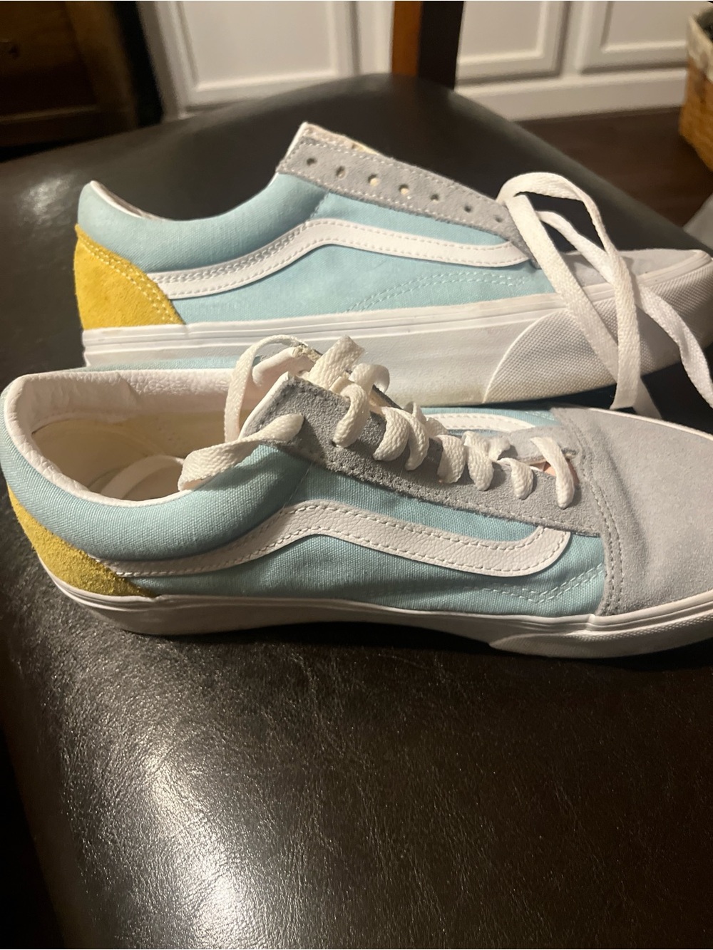 Vans Old Skool Pastel Colorblock Platform Sneakers Women’s 9 Men’s 7.5 EUC